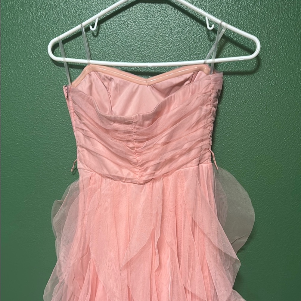 Pink Ruffled Kids Dress - Picture 3 of 4